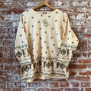 Ladies vintage cotton graphic shirt